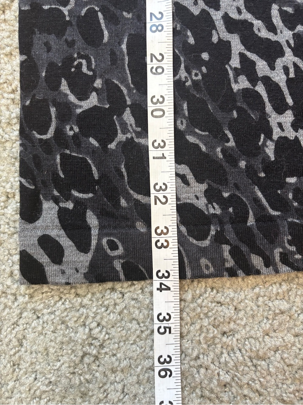 LOFT Gray & Black Animal Print Wool Dress — XS - Picture 9 of 9